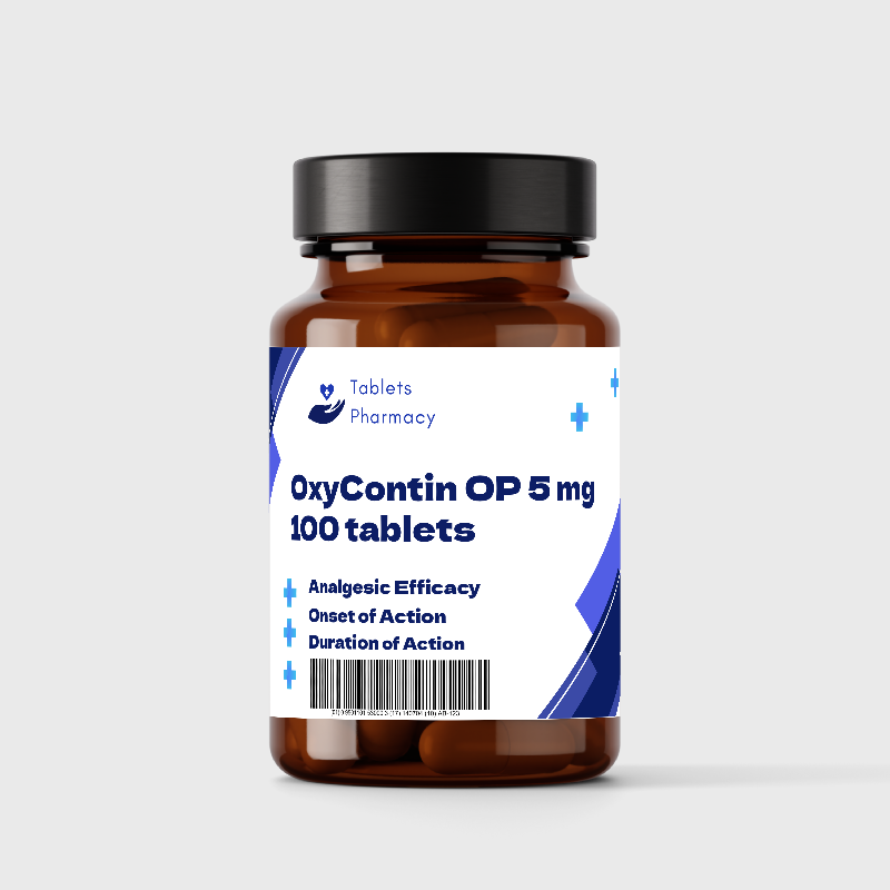 Oxycontin® Oxycodone HCl 5 mg Tablet Bottle 100 Tablets CII